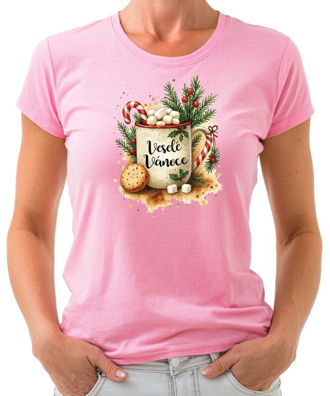 Vánoční tričko - Vánoční hrnek