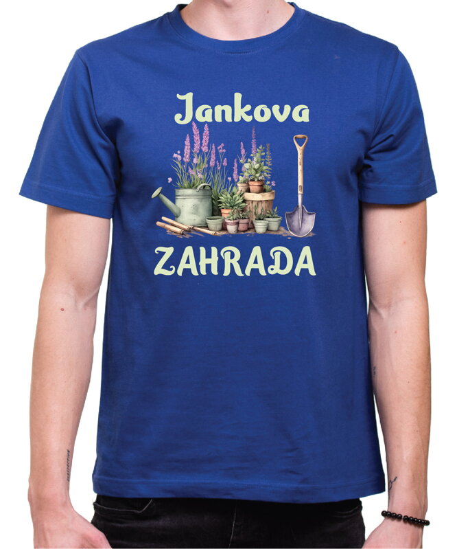 Pánské tričko - (Vlastní jméno) ZAHRADA