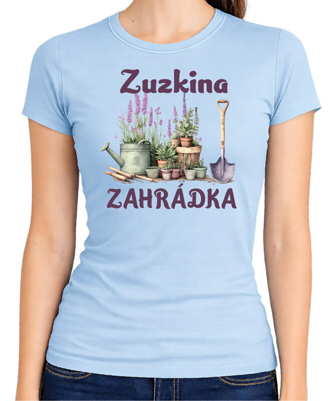 Dámské tričko - (Vlastní jméno) ZAHRÁDKA