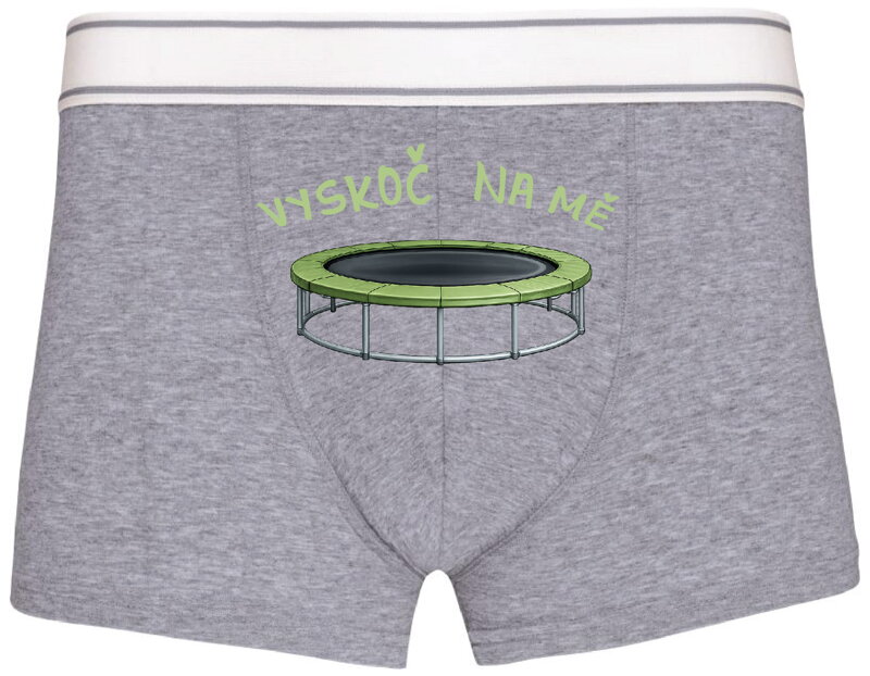 Pánské boxerky s vtipným potiskem - Vyskoč na mě