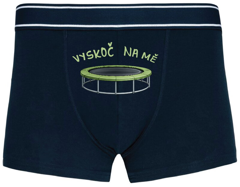 Pánské boxerky s vtipným potiskem - Vyskoč na mě