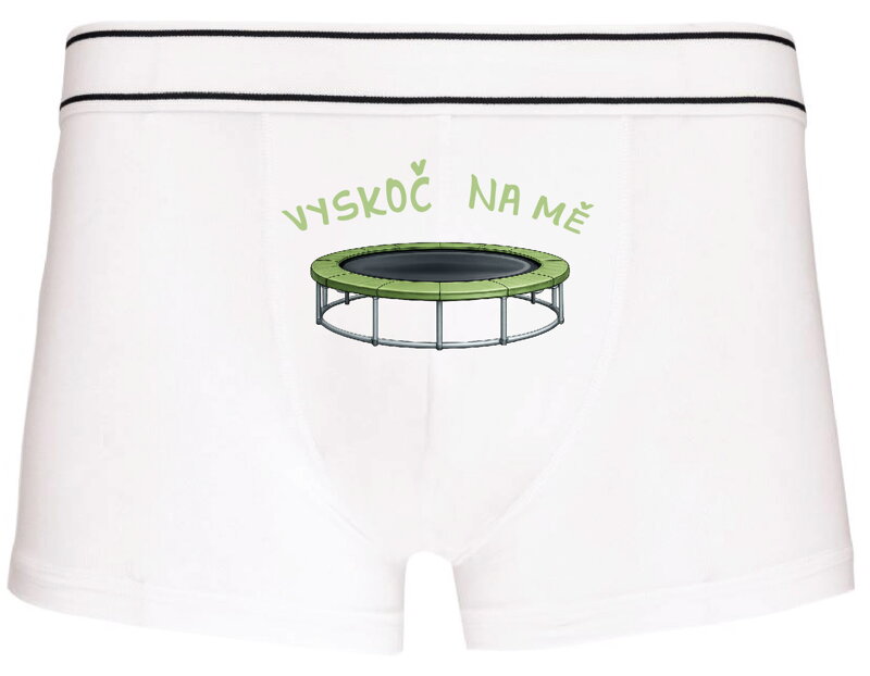 Pánské boxerky s vtipným potiskem - Vyskoč na mě
