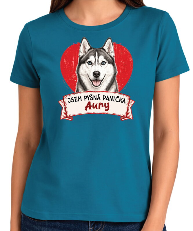 Tričko pro pejskařky - Jsem pyšná panička - husky