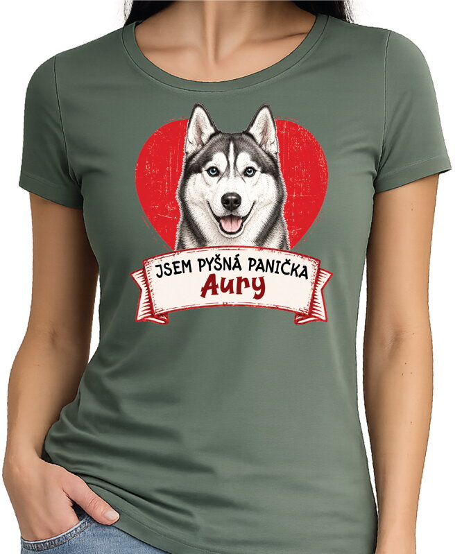 Tričko pro pejskařky - Jsem pyšná panička - husky