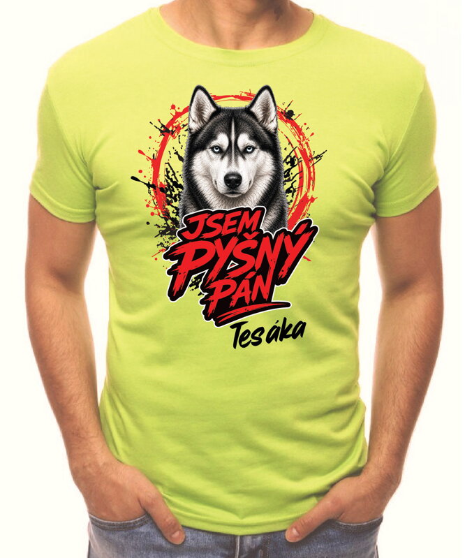 Tričko pro pejskaře - Jsem pyšný pán - husky