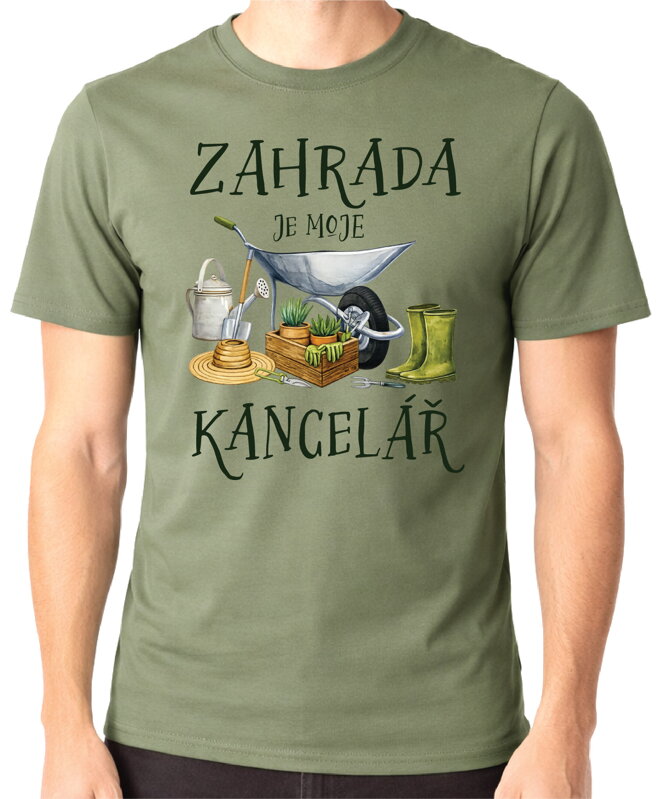Tričko - Zahrada je moje kancelář