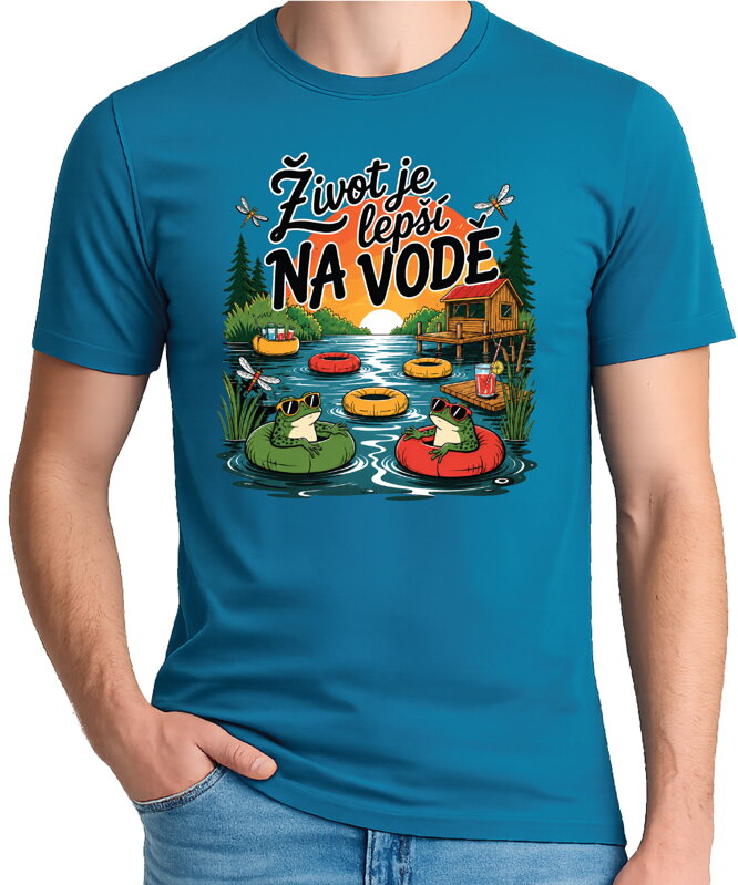 Vodácké tričko – Život je lepší na vodě