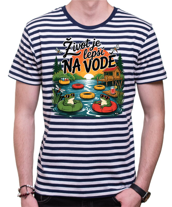 Vodácké tričko – Život je lepší na vodě