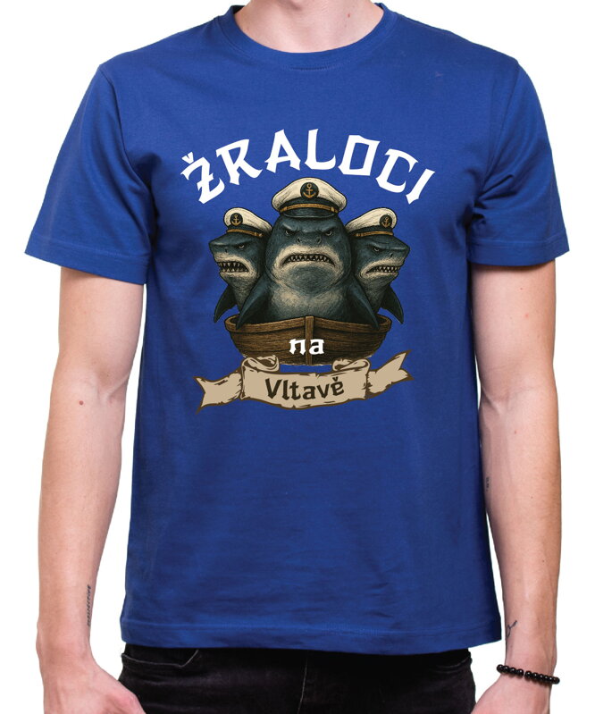 Vodácké tričko - Žraloci na (vlastní text) Vodácké tričko - Žraloci na (vlastní text)