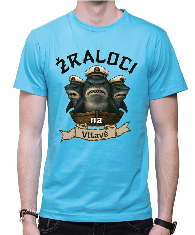 Vodácké tričko - Žraloci na (vlastní text) Vodácké tričko - Žraloci na (vlastní text)