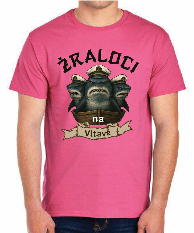 Vodácké tričko - Žraloci na (vlastní text) Vodácké tričko - Žraloci na (vlastní text)