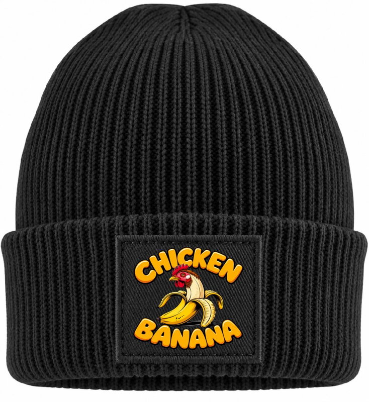 Dětská čepice s potiskem Chicken Banana