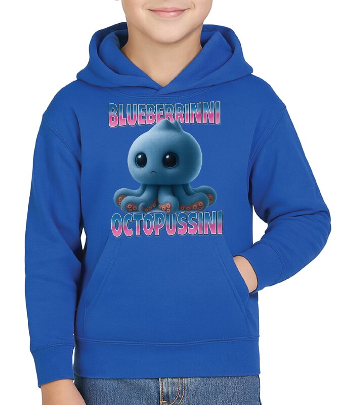 Mikina - Blueberrini Octopussini (Italský brainrot) 
