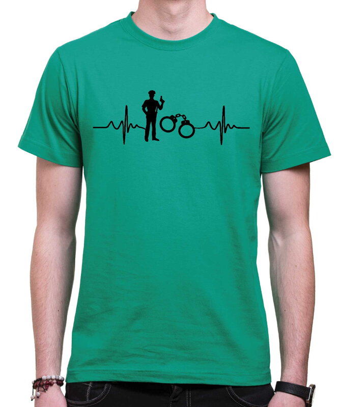 Tričko - EKG Policista Tričko - EKG Policista