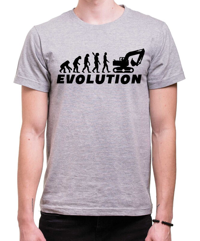 Tričko - Evoluce bagr Tričko - Evoluce bagr