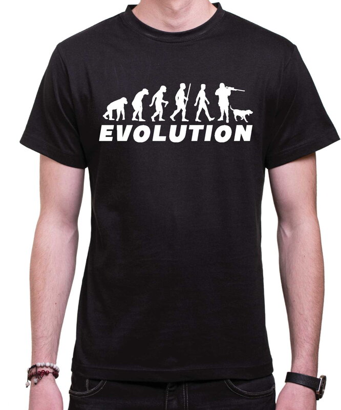 Tričko - Evoluce Myslivec Tričko - Evoluce Myslivec