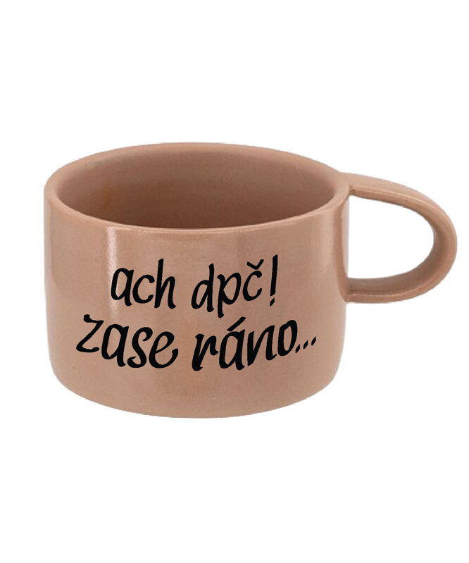 Hrnek Makronka - ach dpč! zase ráno...