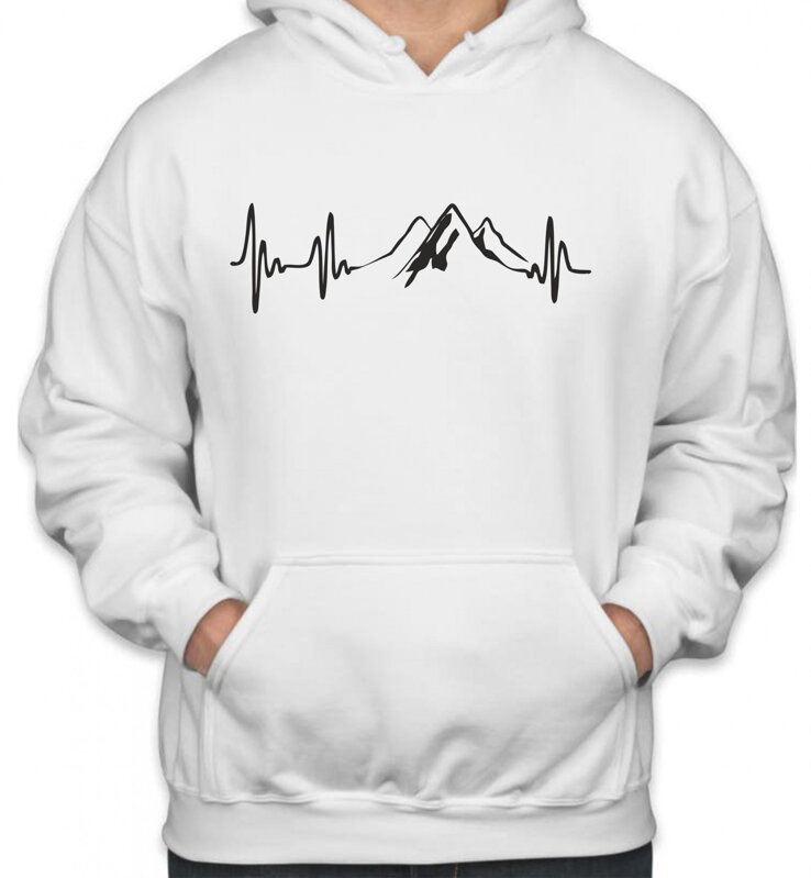 Mikina - EKG mountains