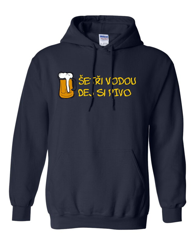 Mikina - Šetři vodou dej si pivo