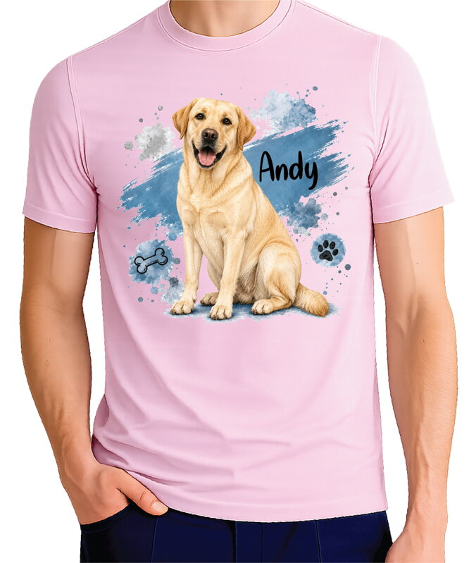 Tričko pro pejskaře - modrý labrador