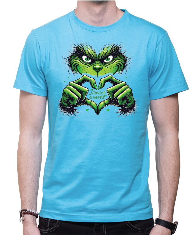 Vánoční tričko - Šťastné a veselé