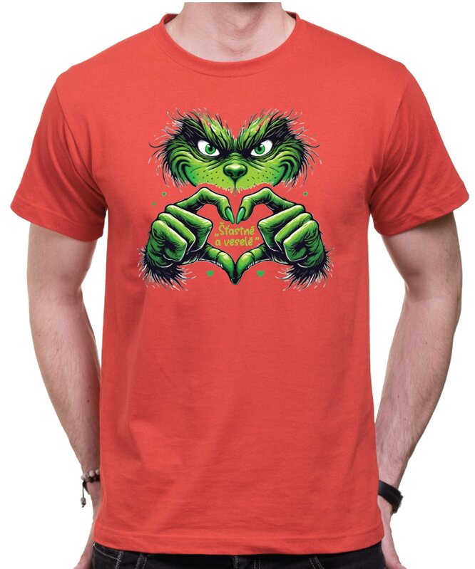 Vánoční tričko - Šťastné a veselé