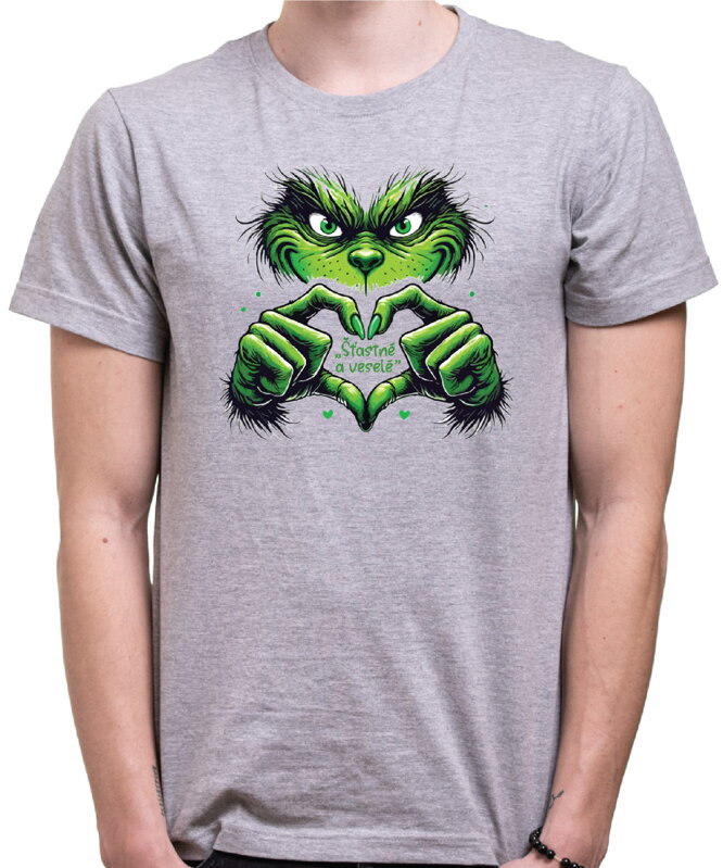 Vánoční tričko - Šťastné a veselé