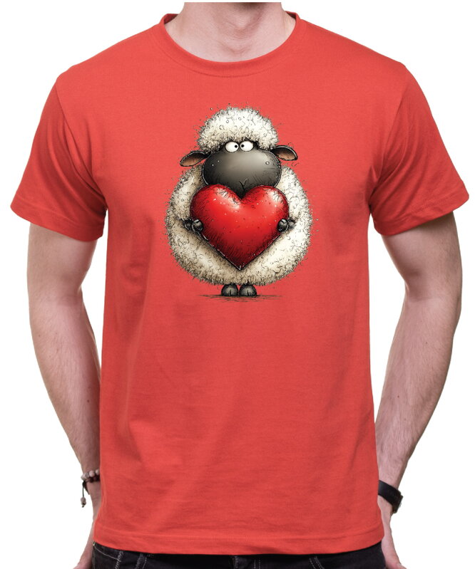 Tričko - Ovečka se srdíčkem