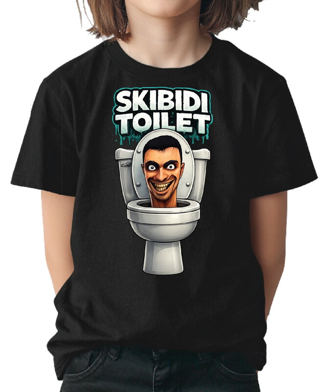 Tričko Skibidi Toilet – vtipný potisk s toaletou