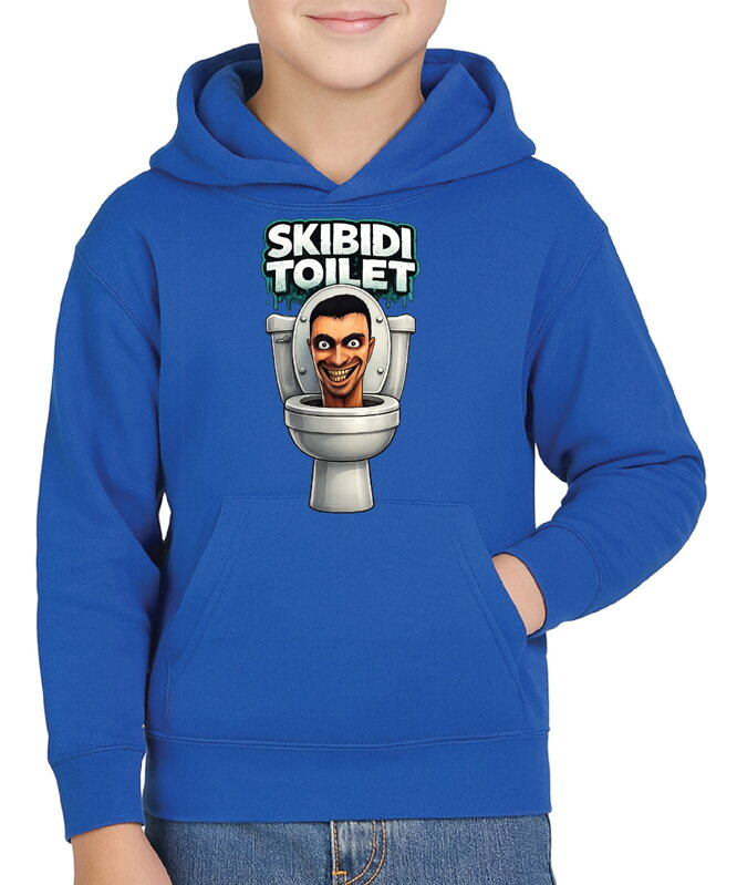Mikina - Skibidi Toilet – vtipný potisk s toaletou