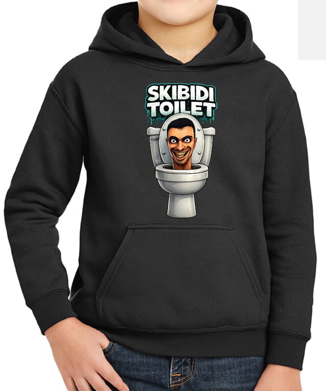 Mikina - Skibidi Toilet – vtipný potisk s toaletou