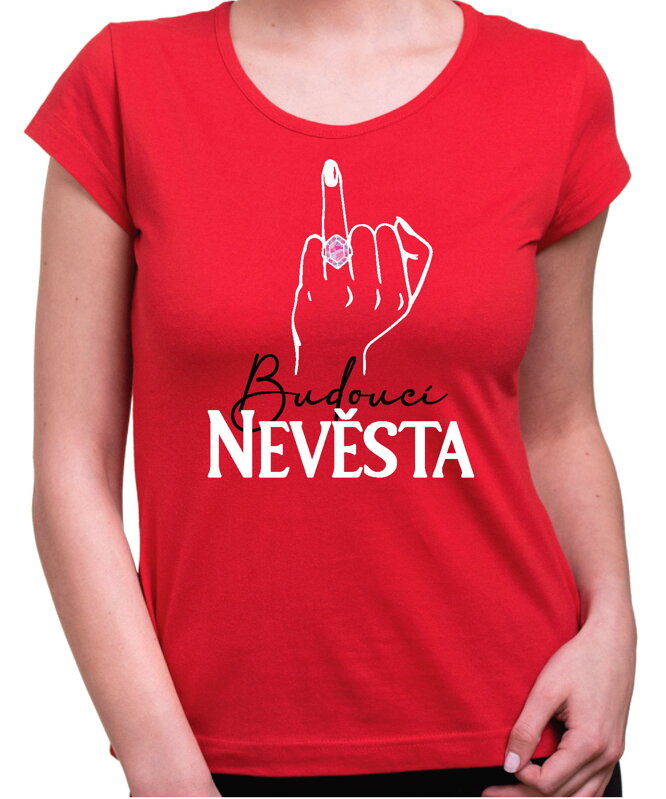 Rozlučková trička - Budoucí nevěsta (ruka) + Nevěstin gang