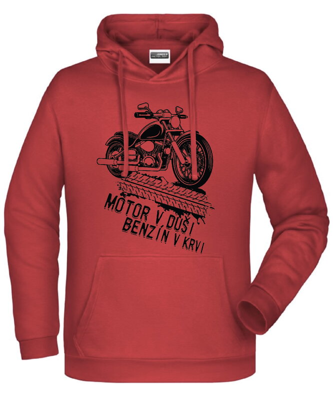 Mikina - Benzin v krvi, motor v duši Mikina - Benzin v krvi, motor v duši