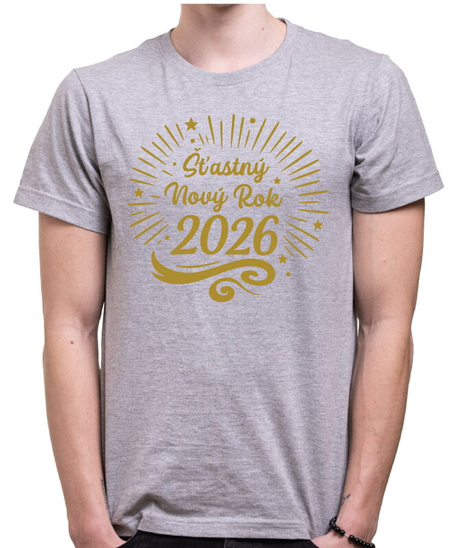 Silvestrovské tričko -Šťastný Nový Rok 2026