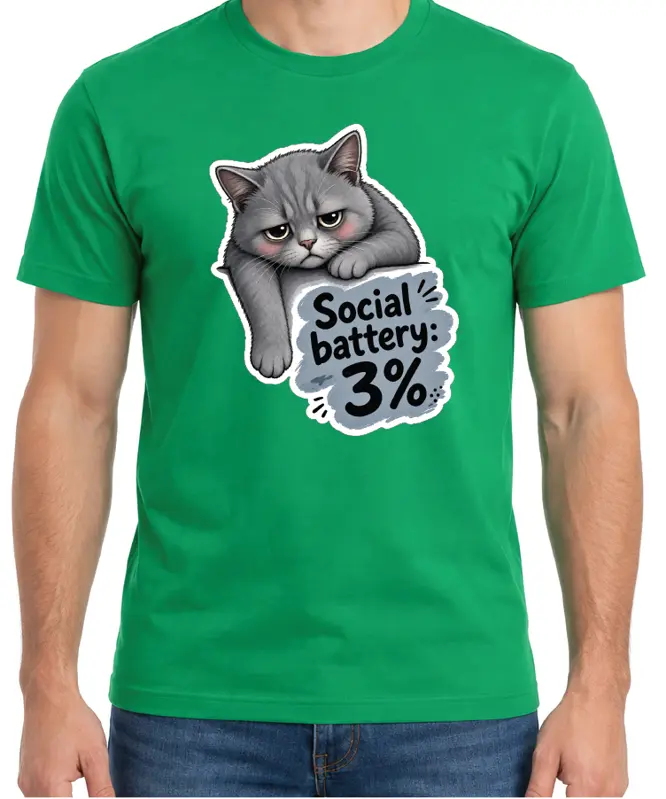 Tričko - Social battery