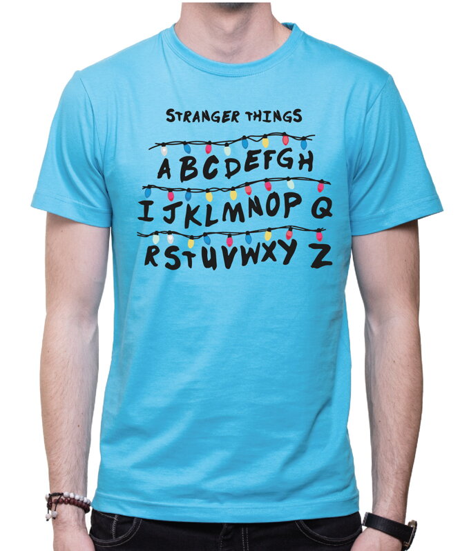 Tričko - Světla Stranger Things