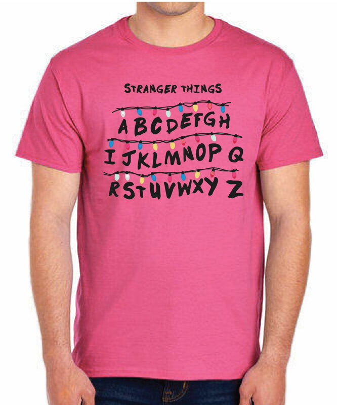 Tričko - Světla Stranger Things