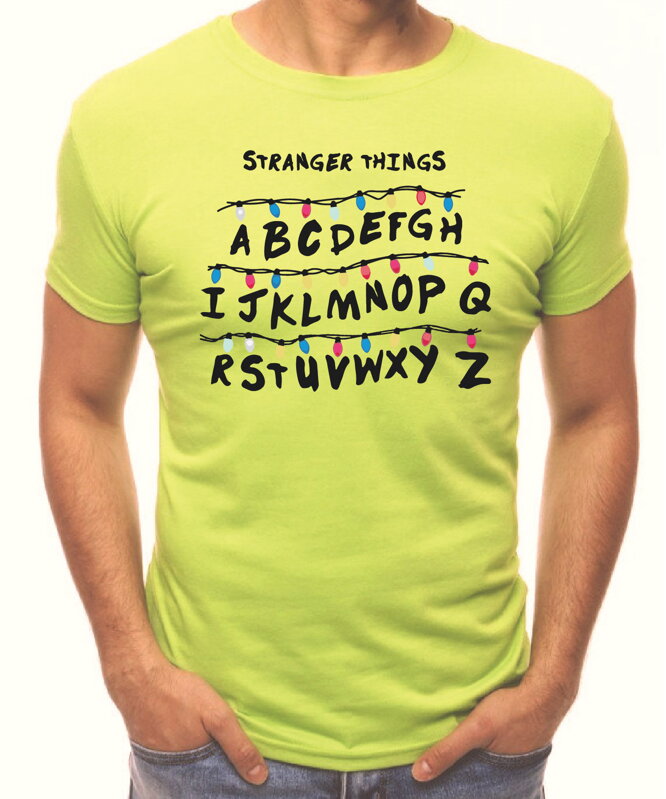 Tričko - Světla Stranger Things