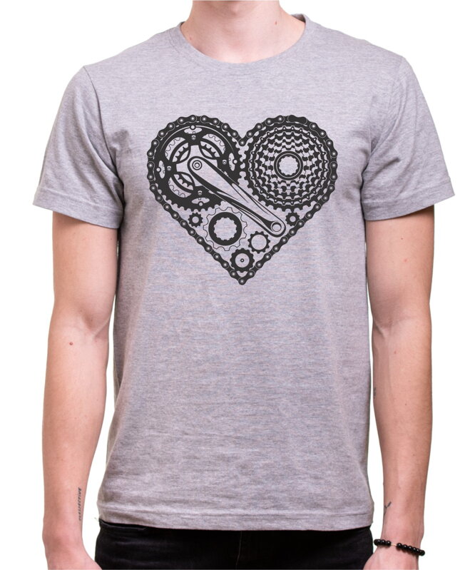 Cyklo tričko - Kolo srdce