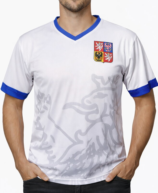 ⚽ Fotbalový dres - Česká republika -bílý