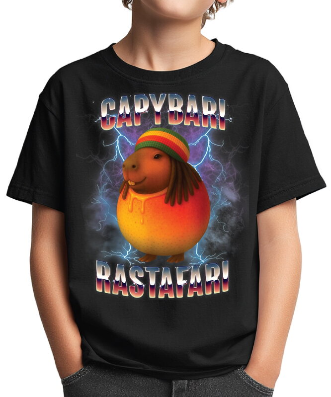 Tričko - Capybari Rastafari (Italský brainrot) Tričko - Capybari Rastafari (Italský brainrot)