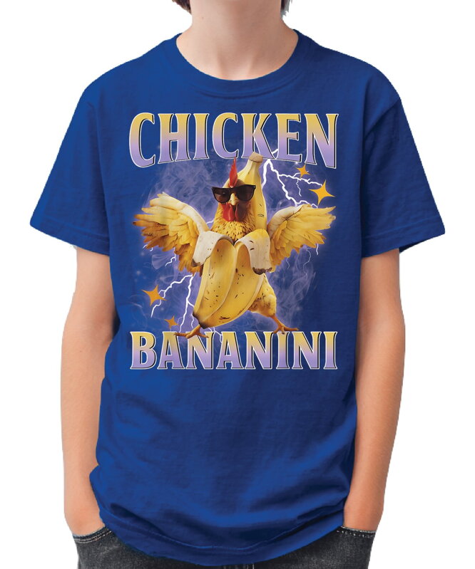 Tričko - Chicken Bananini (Italský brainrot)