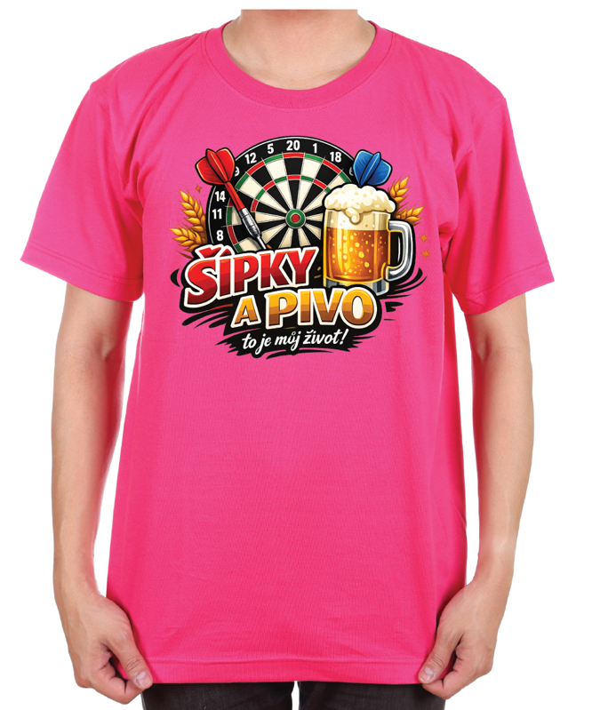 Tričko pro šipkaře - Šipky a pivo, to je můj život!