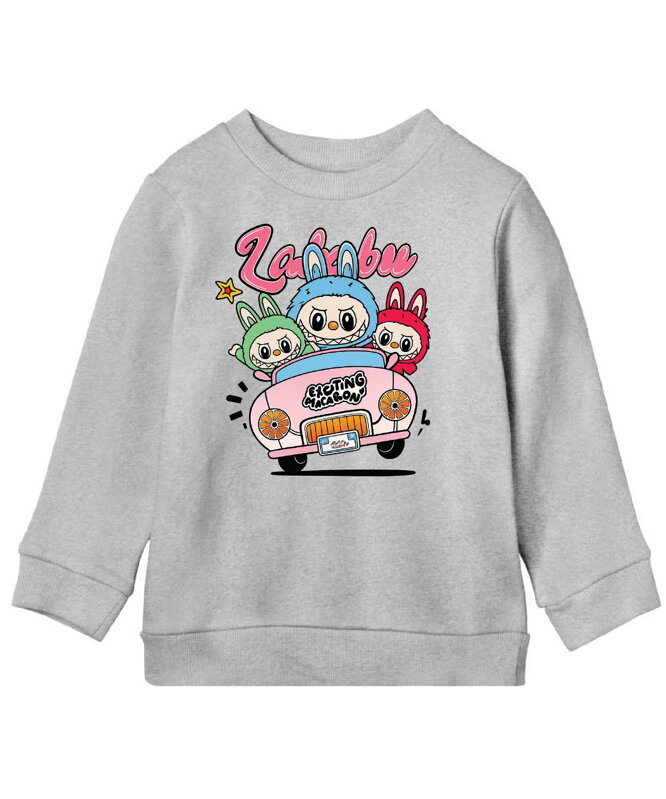 Détská mikina - Labubu Exciting macaron Car Détská mikina - Labubu Exciting macaron Car