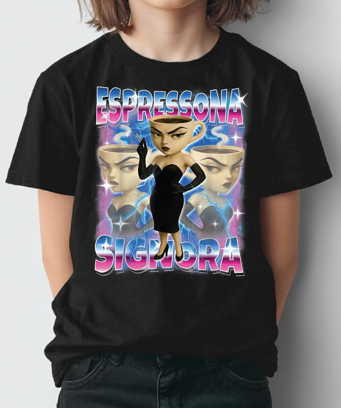 Tričko - Espressona Signora (Italský brainrot) Tričko - Espressona Signora (Italský brainrot)