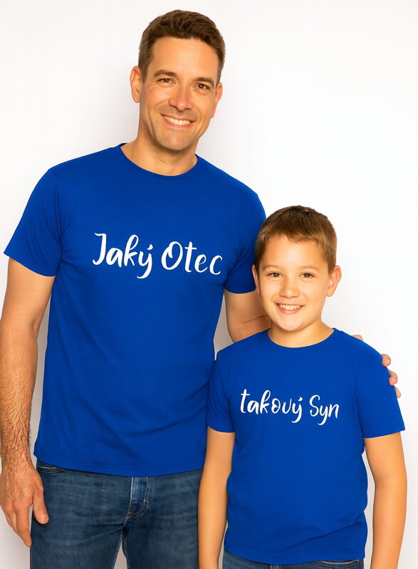 Rodinný pár triček - Jaký otec, takový syn  (cena za 2ks) Rodinný pár triček - Jaký otec, takový syn  (cena za 2ks)