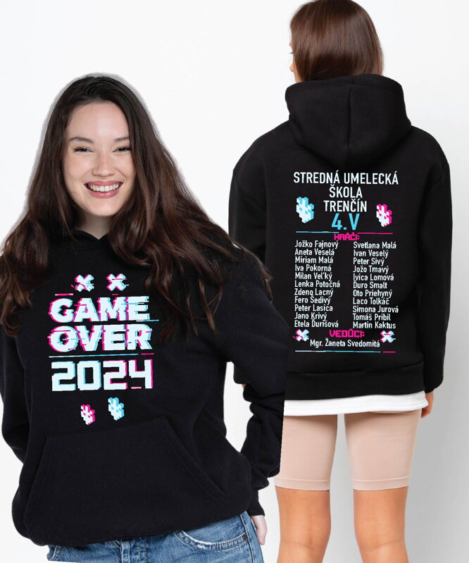 Maturitní mikina - GAME OVER Maturitní mikina - GAME OVER