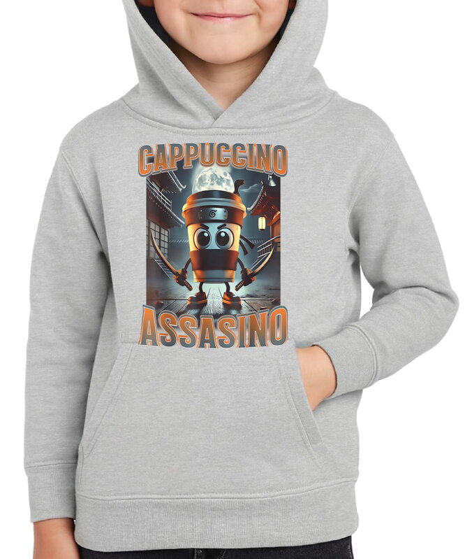Mikina - Cappuccino Assassino (Italský brainrot) 
