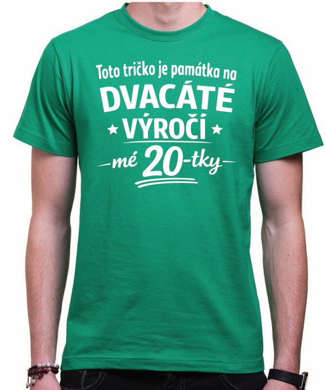 Narozeninové tričko - 40-tka = Dvacáté výročí mé 20-tky