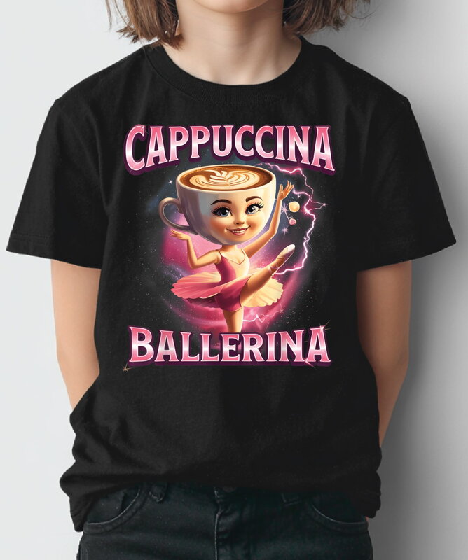 Tričko - Rose V2 Cappuccina Balerina (Italský brainrot) Tričko - Rose V2 Cappuccina Balerina (Italský brainrot)